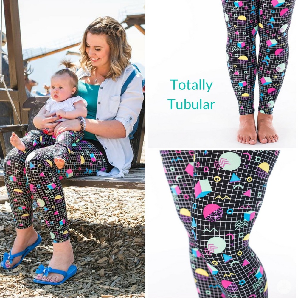 BNWT SweetLegs “Totally Tubular” Petite Size (Fits most 00-6) full length legg…